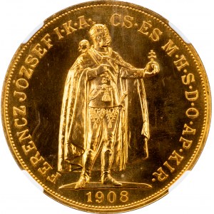 Franz Joseph I., 100 Korona 1908, KB, Kremnitz