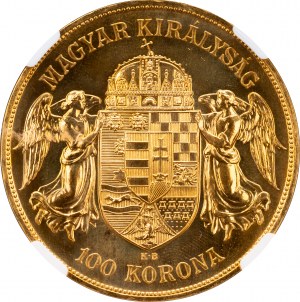 Franz Joseph I., 100 Korona 1908, KB, Kremnitz