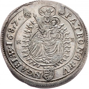 Leopold I., 15 Kreuzer 1687, Kremnitz