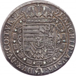 Leopold I., 1 Thaler 1691, Hall