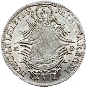 Maria Theresia, 17 Kreuzer 1751, KB