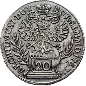 Maria Theresia, 20 Kreuzer 1763, Prague