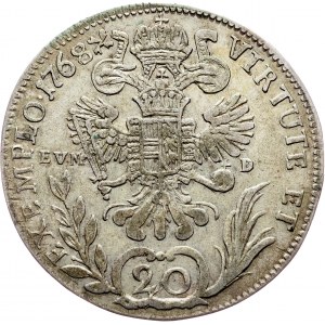 Joseph II., 20 Kreuzer 1768, B, Kremnitz