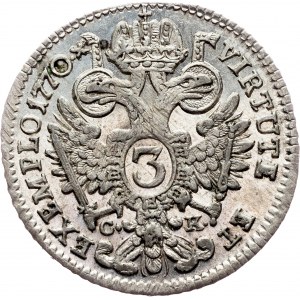 Joseph II., 3 Kreuzer 1770, A