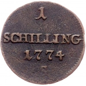 Maria Theresia, 1 Schilling 1774, S