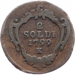 County of Gorizia, Franz I. (II.), 2 Soldi 1799, K