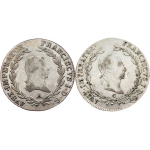 Franz I. (II.), 20 Kreuzer 1808, 1830, A, C