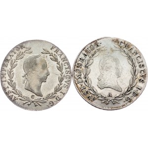 Franz I. (II.), 20 Kreuzer 1810, 1830, A, C