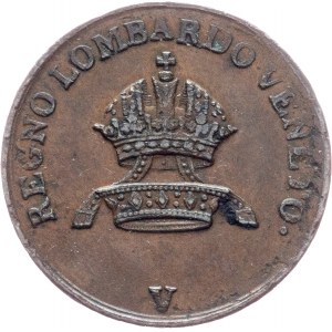 Kingdom of Lombardy-Venetia, Franz I. (II.), 1 Centesimo 1822, V