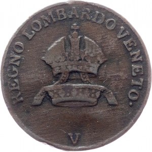 Kingdom of Lombardy-Venetia, Ferdinand V., 1 Centesimo 1839, V