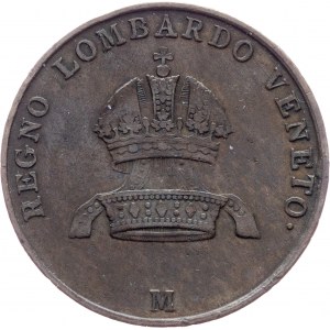 Kingdom of Lombardy-Venetia, Franz Joseph I., 5 Centesimi 1849, M