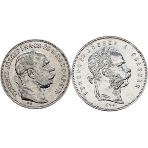 Franz Joseph I., 1 Forint, 2 Korona 1869, 1913, GYF, KB