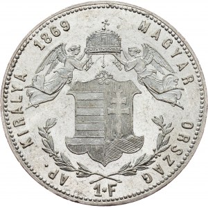 Franz Joseph I., 1 Forint 1869, KB