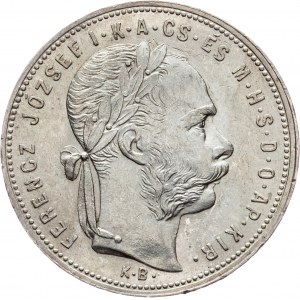Franz Joseph I., 1 Forint 1881, KB