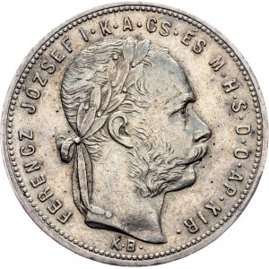 Franz Joseph I., 1 Forint 1881, KB