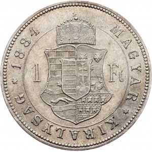 Franz Joseph I., 1 Forint 1884, KB