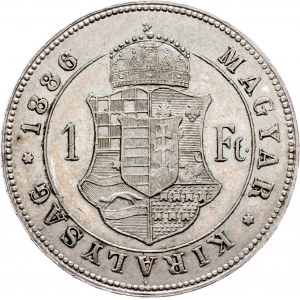 Franz Joseph I., 1 Forint 1886, KB