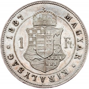 Franz Joseph I., 1 Forint 1887, KB