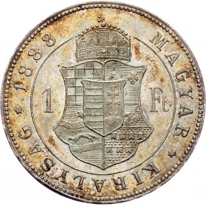 Franz Joseph I., 1 Forint 1888, KB