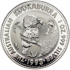 Elizabeth II., 1 Dollar (1 Oz) 1993, Kookaburra