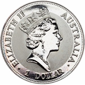 Elizabeth II., 1 Dollar (1 Oz) 1993, Kookaburra