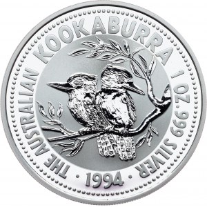 Elizabeth II., 1 Dollar (1 Oz) 1994, Kookaburra