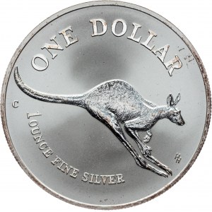 Elizabeth II., 1 Dollar (1 Oz) 1994, Känguru