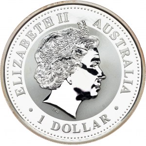 Elizabeth II., 1 Dollar (1 Oz) 2006, Lunar Series - Year of the Dog