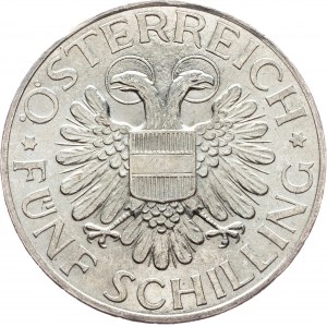 Federal State, 5 Schilling 1935, Vienna