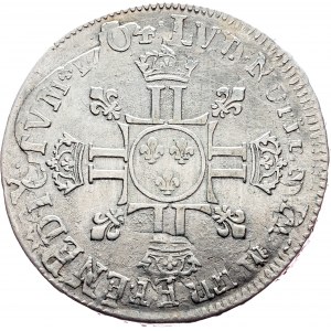 Louis XIV., 1/2 Ecu 1704