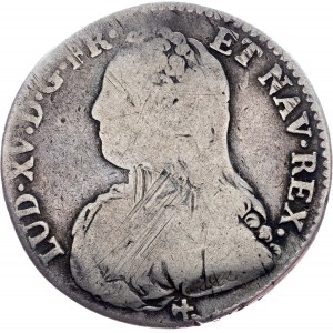 Ludwig XV., 1/2 Ecu 1728, R