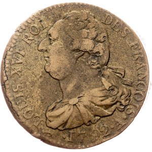 Ludwig XVI., 2 Sols 1792, A