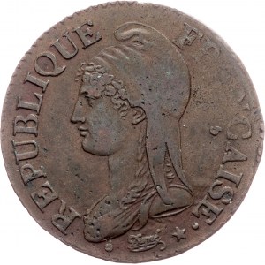 Erste Republik, 5 Centimes 5 (1796), BB