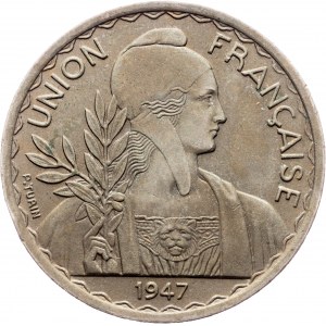 French Indochina, 1 Piastre 1947, Paris