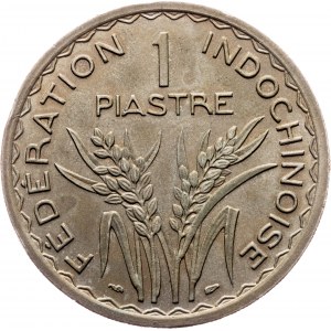 French Indochina, 1 Piastre 1947, Paris