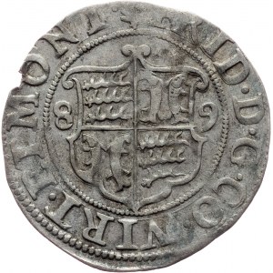 Württemberg-Mömpelgard, Friedrich, 1/2 Batzen 1589