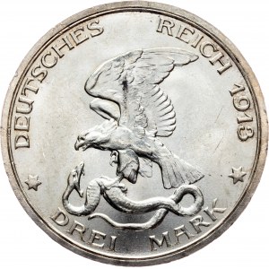 Kingdom of Prussia, William II., 3 Mark 1913, Berlin