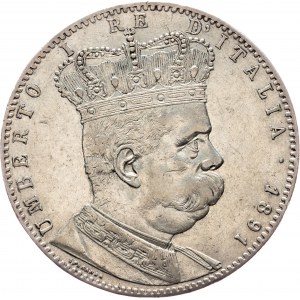 Umberto I., 5 Lire 1891, Rome