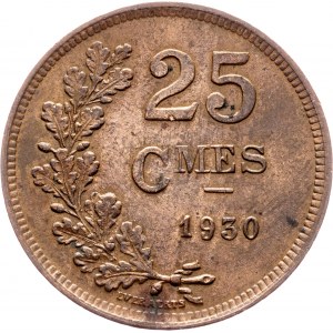Charlotte, 25 Centimes 1930, Brussels