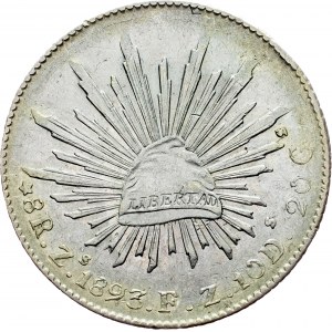 Mexiko, 8 Reales 1893, Zs Fz