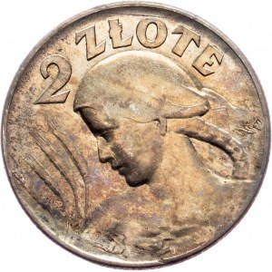 Second republic, 2 Zlote 1925, Philadelphia