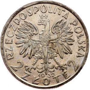 Second republic, 2 Zlote 1932, Warsaw
