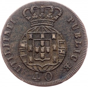 João VI., 40 Reis 1824, Lissabon