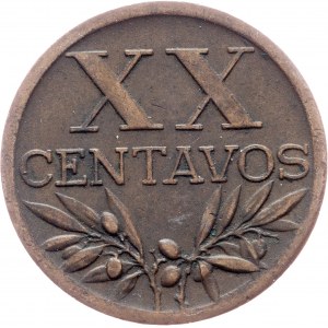 Zweite Republik, 20 Centavos 1948, Lissabon