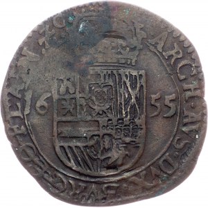 Philip IV., 1 Liard 1655