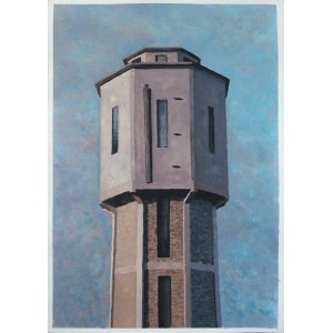 Maria DANIELAK (b. 1987), Water tower in Augustow, 2024