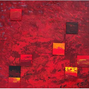 Izabella SOWIER-KASPRZYK (geb. 1972), Rote Komposition, 2024