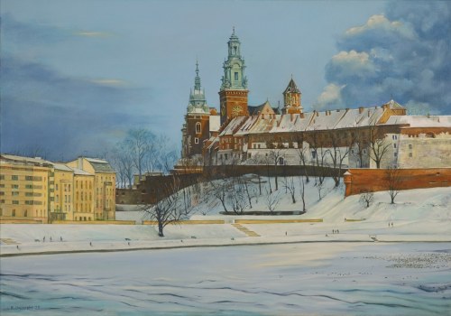 Waldemar OBCOWSKI (ur. 1962), Wawel zimą, 2023