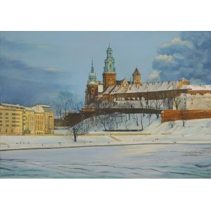 Waldemar OBCOWSKI (geb. 1962), Wawel im Winter, 2023