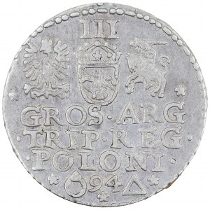Malbork Trojak 1594, Sigismondo III Vasa (1587-1632)